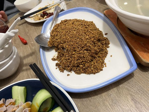 Steamed halibut with crispy bean at Kaifun