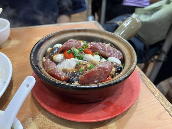 Clay pot rice at Kwan Kee