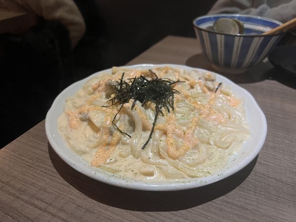 Mentaiko udon at New Trend