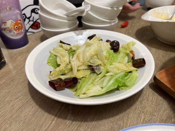 Stir-fried cabbage at Kaifun