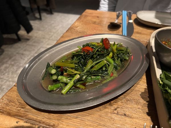 Stir-fried morning glory