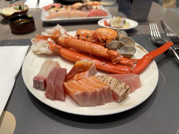 Seafood offerings at INPARADISE