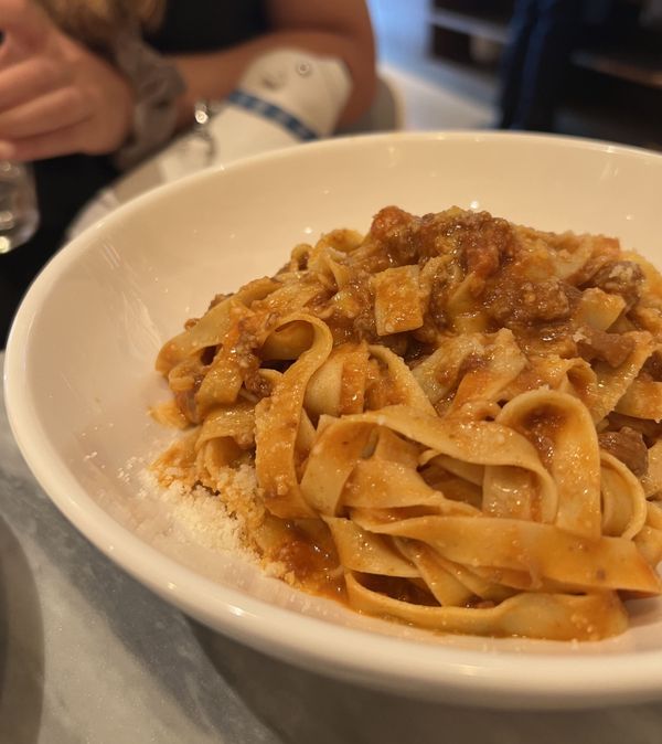 Tagliatelle Alla Bolognese at Eataly San Jose