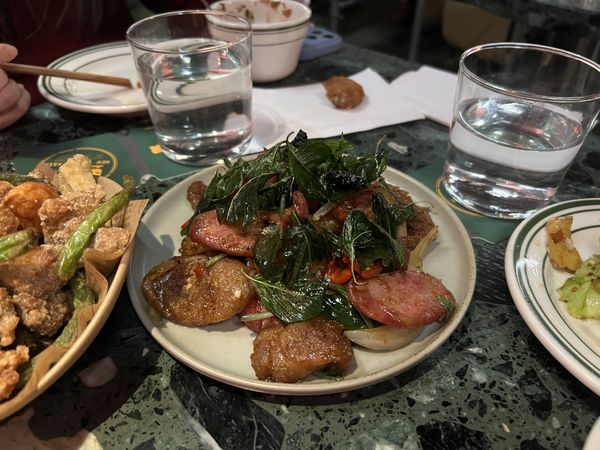 Basil sausage brothers at Traveler