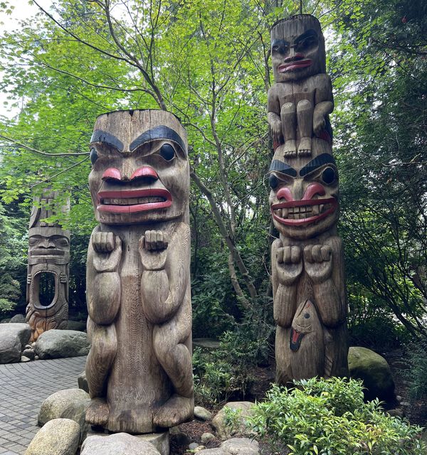 Totem poles at Capilano