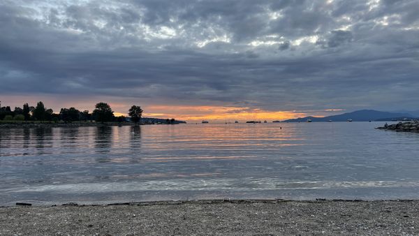 Sunset beach in Vancouver