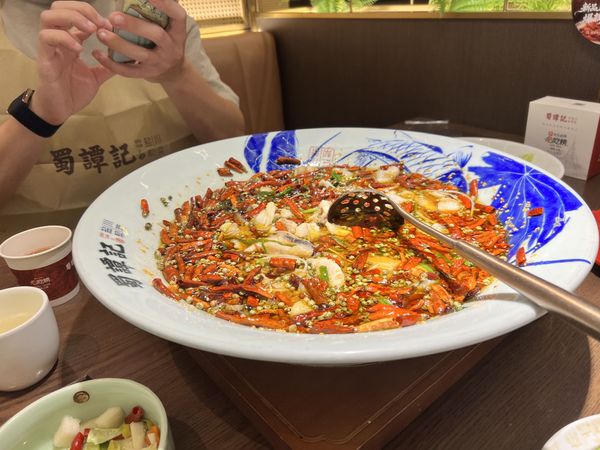 Spicy boiling fish at Shu Tan Ji