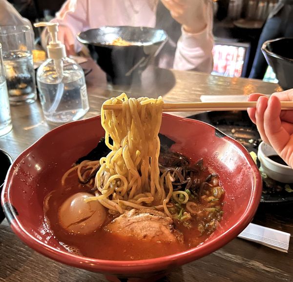 Premium Tonkotsu Red at Jinya Ramen Bar in Vancouver