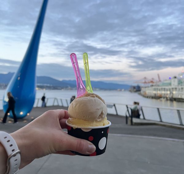 Sorbet at waterfront in Vancouver