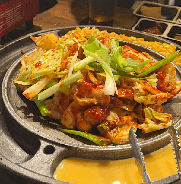 Dakgalbi at Ta bom