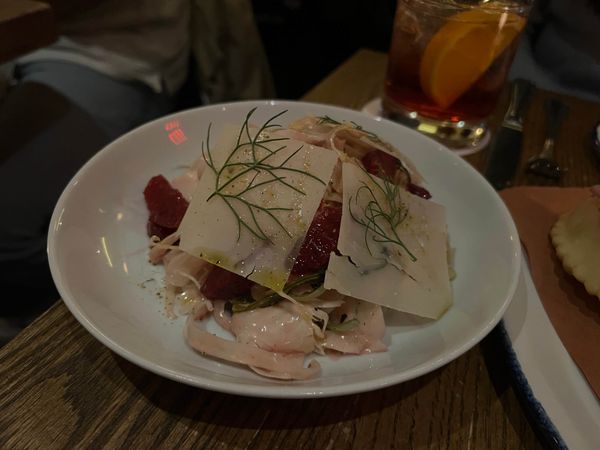 Rezdora blood orange & fennel salad