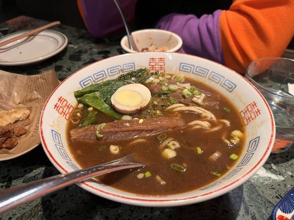 Beef noodle soup at Traveler